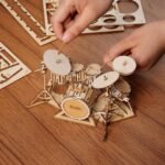 3D Modern Wooden Puzzle – Drum Kit - Image 4