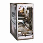 Book Nook Kit 3D Pinball Tilt DIY Kit with futuristic cabinet and mechanical pinball playfield on white