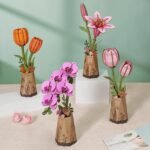 Purple Moth Orchid 3D Wooden Puzzle - Image 4