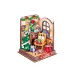 Christmas Fireplace Book Nook