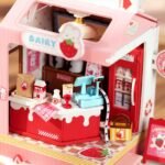 Strawberry Milk Box Book Nook kit - Image 3