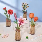 Orange Tulip 3D Wooden Puzzle - Image 2