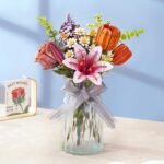 Pink Lily 3D Wooden Puzzle - Image 3