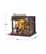 Magic Café DIY Book Nook Kit | Wooden Coffee Shop Bookshelf Insert - Image 8