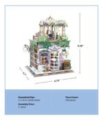 Wisteria Vine Flower Shop Book Nook kit - Image 5