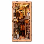 Book Nook Kit The Alley Waiting for the Cat DIY Kit with illuminated Japanese street and two miniature cats