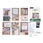 Coffee & Co. DIY Book Nook Kit | Miniature Coffee Shop Bookshelf Insert - Image 3