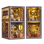 Book Nook Kit Butterfly Collection Room DIY Kit with illuminated rooms, butterfly displays, and ornate furniture