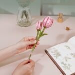 3D Wooden Puzzle – Pink Tulip - Image 3