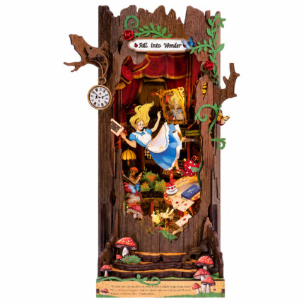 Book Nook Kit – Fall into Wonder DIY Miniature Scene fantasy woodland book nook kit for shelf décor