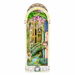 Book Nook kit Giverny Garden DIY Kit floral garden book nook kit with bridge, pond, and wisteria scene