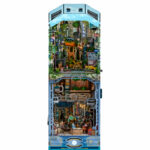 Book Nook Kit – Haven Zero DIY Mini Scene futuristic urban book nook kit for shelf décor and display