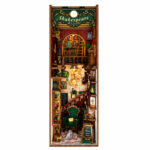Book Nook kit Left Bank Bookstore DIY Kit detailed miniature bookstore book nook kit for shelf décor