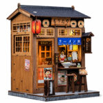 Book Nook kit Morita-Ya DIY Kit Japanese storefront book nook kit for shelf décor
