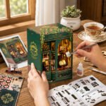 Owl Bookstore DIY Book Nook Kits with LED Lights - Image 8
