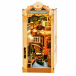 Book Nook Kit Romantic Venice Kit with gondola, canal, balconies and ornate Italian-style facade on white