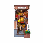 Book Nook Kit – Sakura Wine Alley DIY Mini Scene Japanese alley book nook kit with sakura for shelf décor