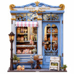 Book Nook kit Sweet Marie DIY Kit pastel blue sweet shop book nook kit for shelf décor