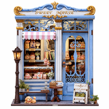 Book Nook kit Sweet Marie DIY Kit pastel blue sweet shop book nook kit for shelf décor