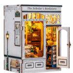 Book Nook The Scholar's Bookstore DIY Kit miniature bookstore book nook kit for shelf décor