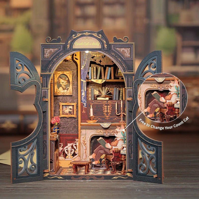 Library book nook kit gift idea for book lovers