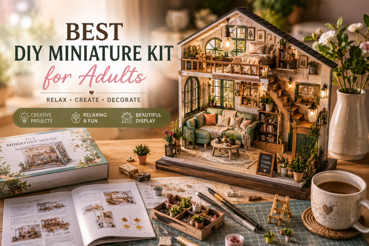 Best DIY miniature kit for adults 2026 with cozy house design and relaxing craft setup