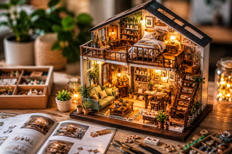 Best DIY miniature kit for adults 2026 with cozy house design and relaxing craft setup