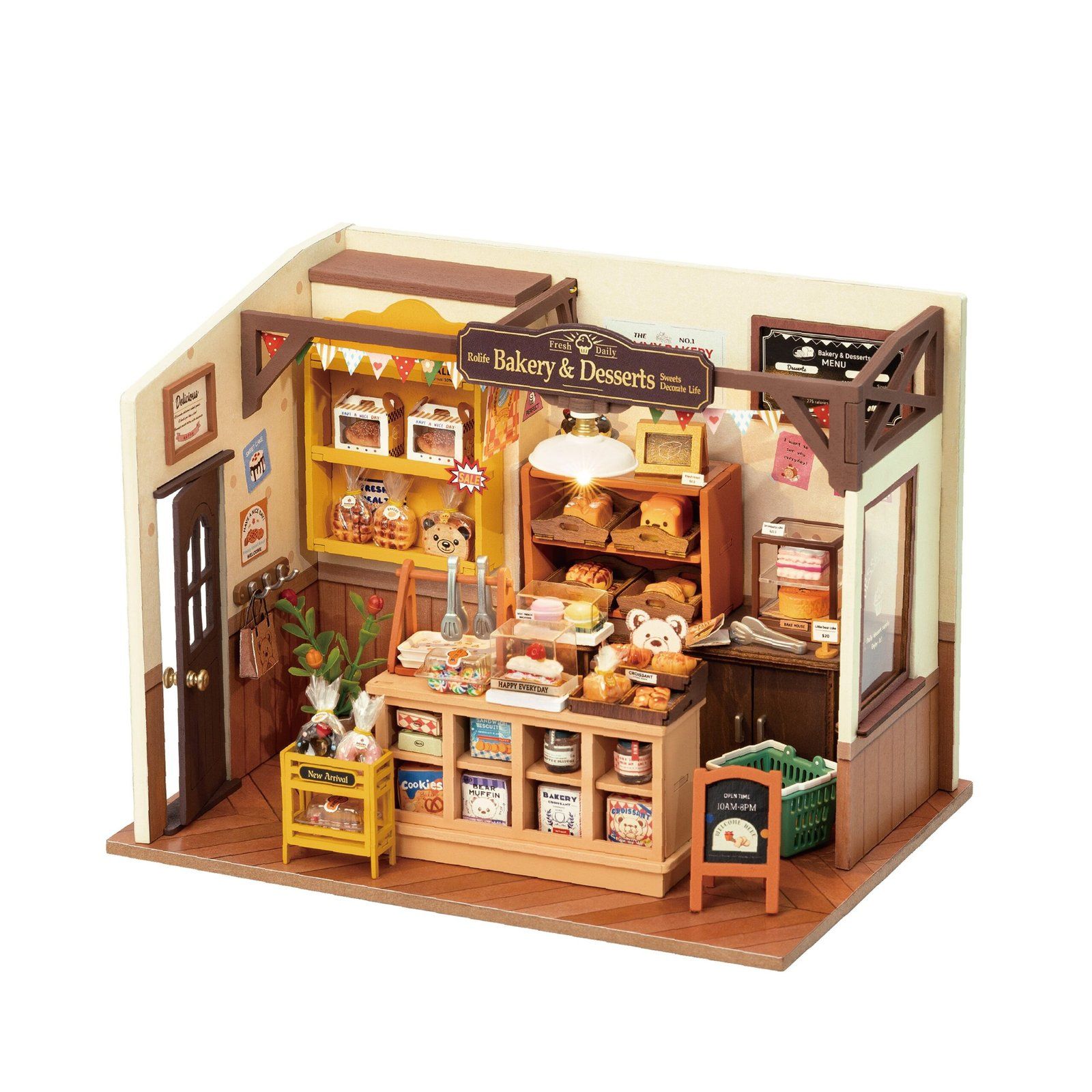Beginner-friendly DIY miniature kit with cozy room design