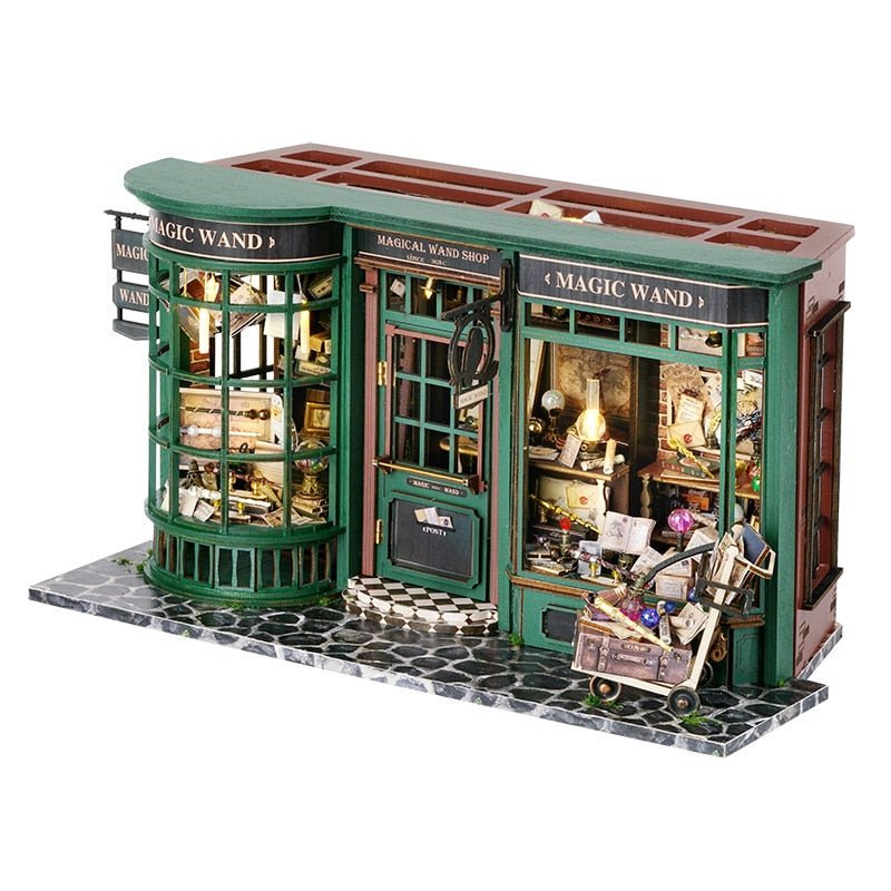 Cozy visual DIY miniature kit with lighted room design